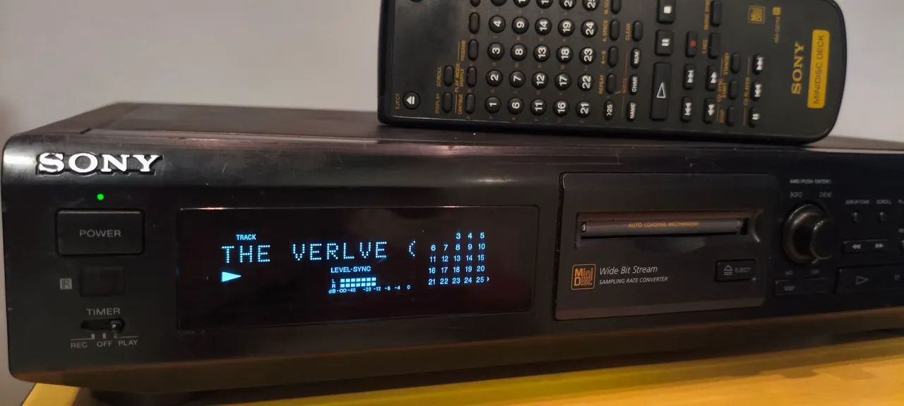 MD Sony MDS JE 510 com controle remoto Minidisc  - Foto 2