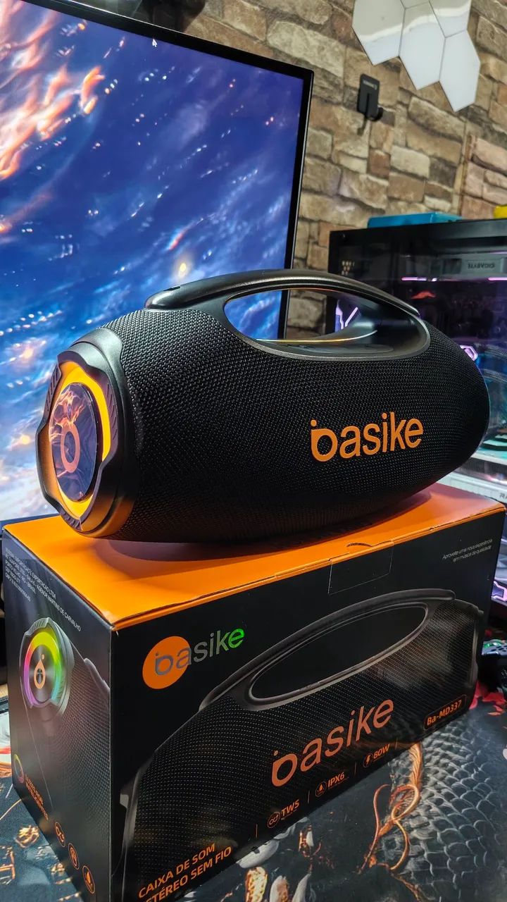 Caixa de Som Boombox Basile 80W sem Bluetooth  - Foto 3