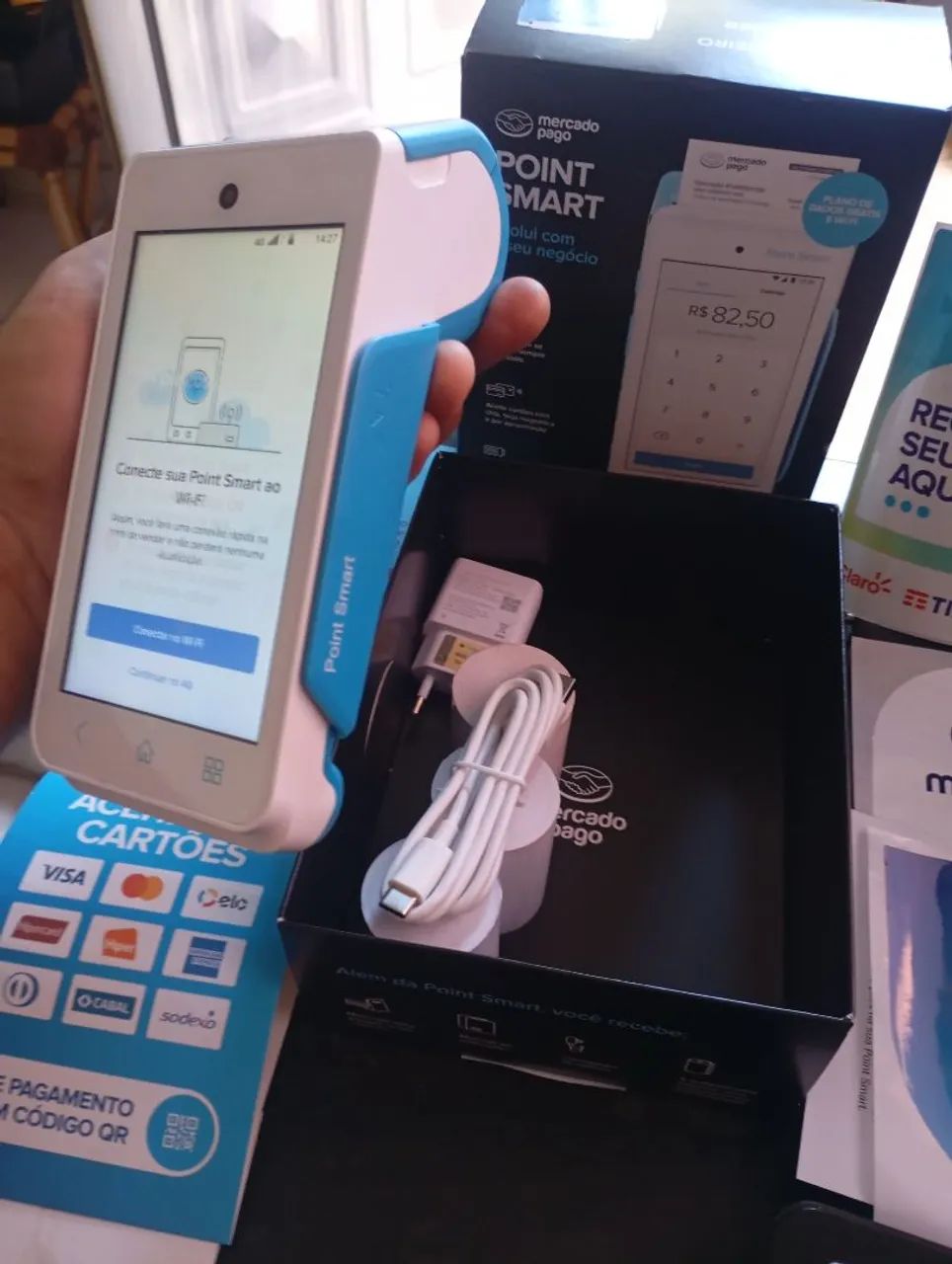 Maquininha de Cartão Mercado Pago Smart Digital Nova 