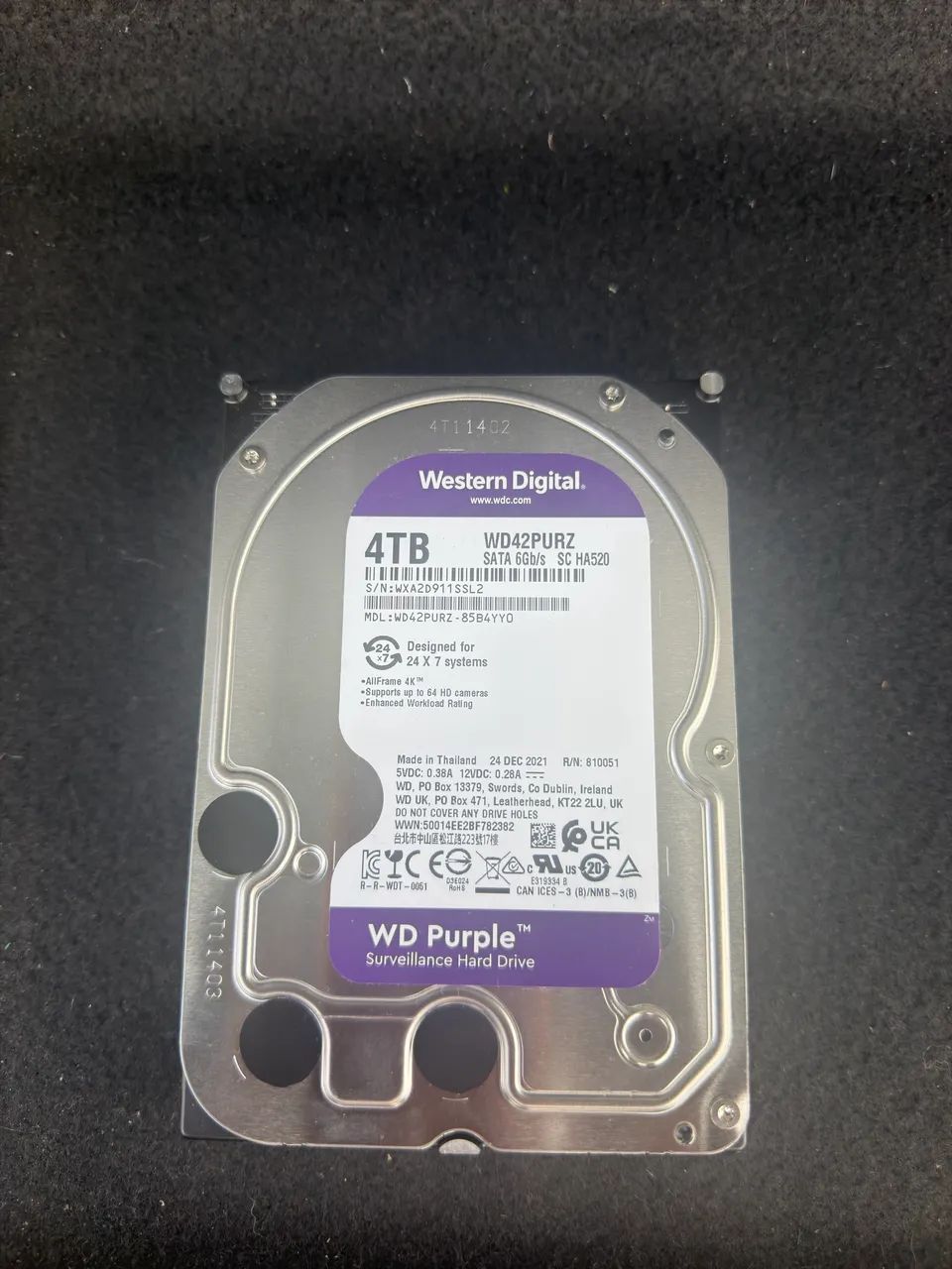 HD WD purple 4TB 