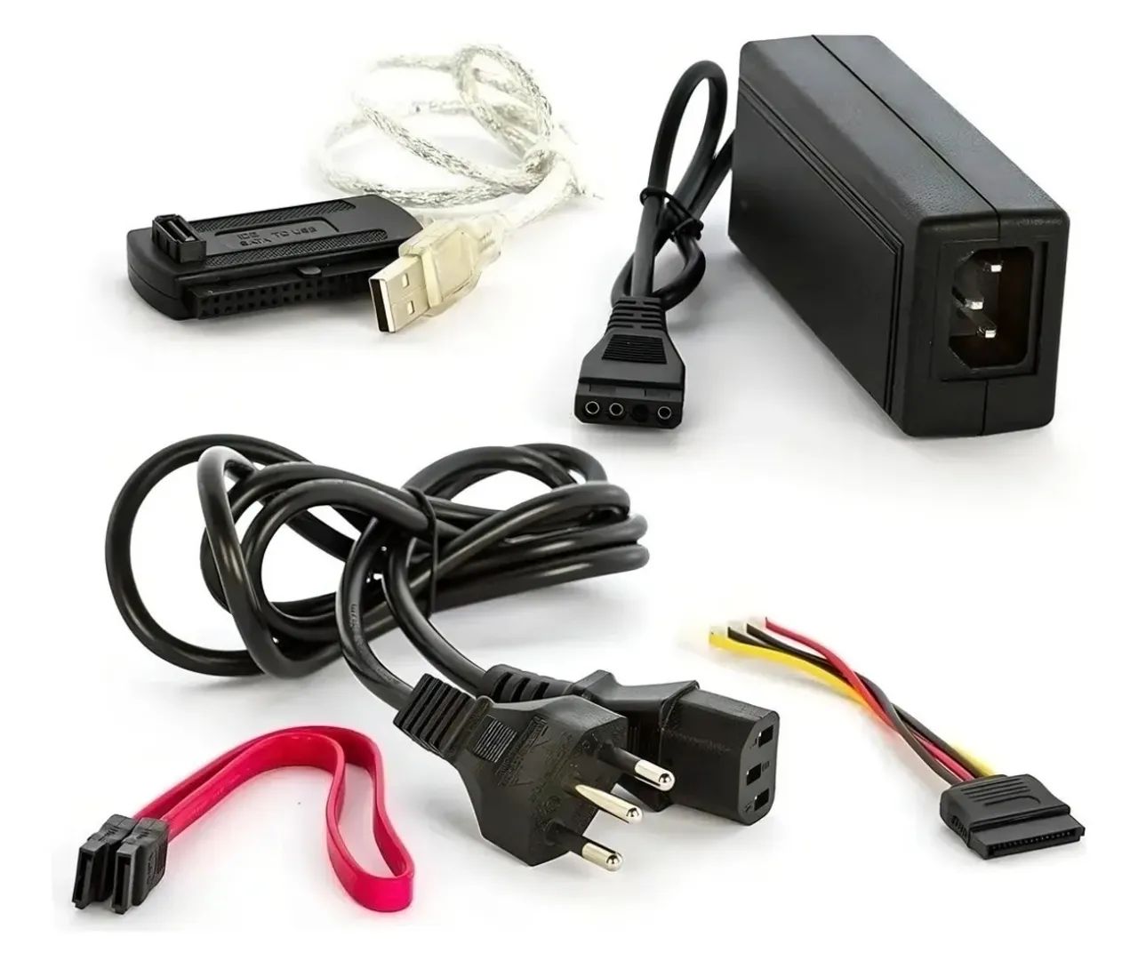Kit Adaptador Sata Ide Cabo Usb 2.0 Hd Conversor - Foto 2