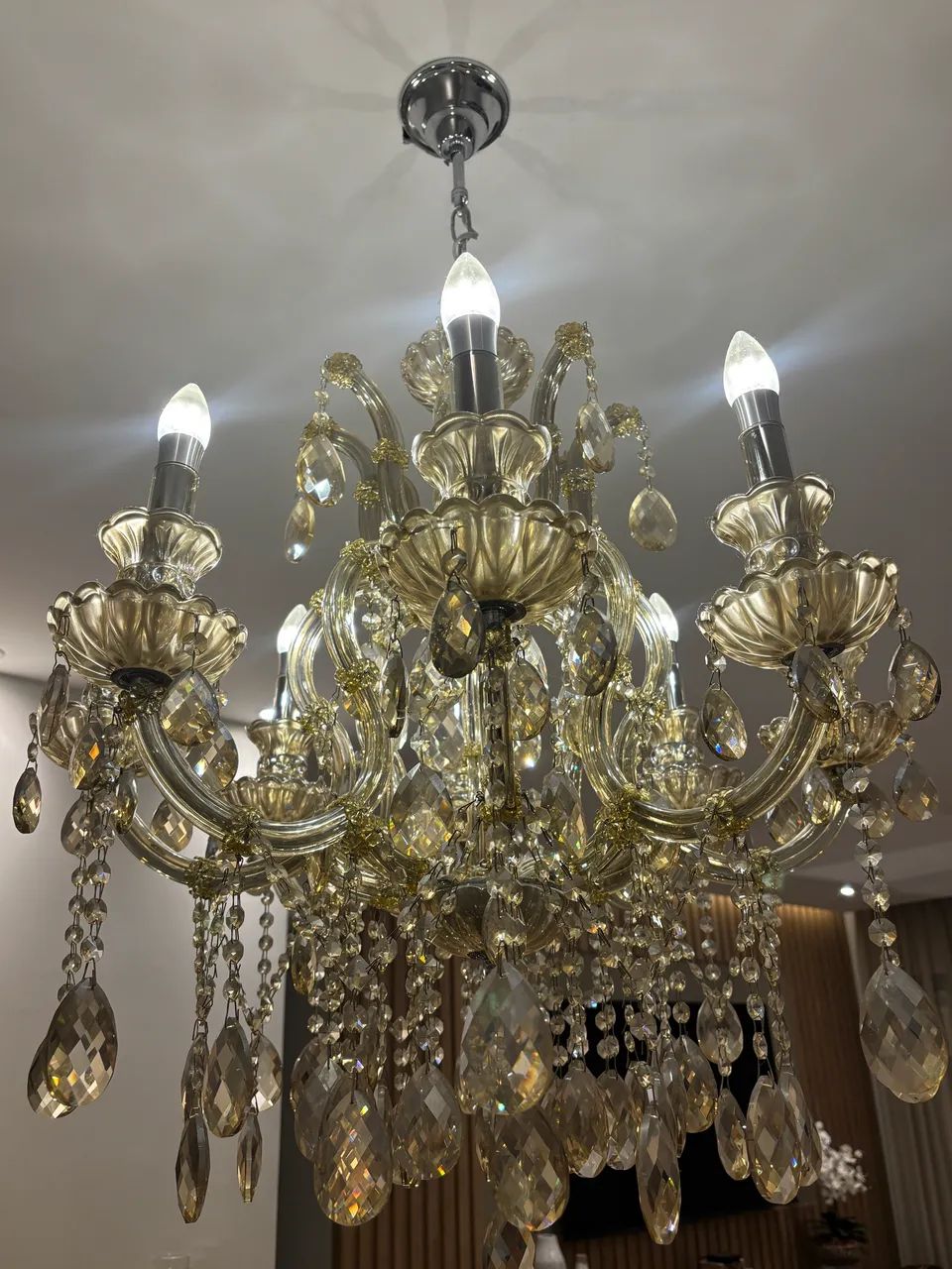 Lustre de Cristal âmbar  - Foto 4