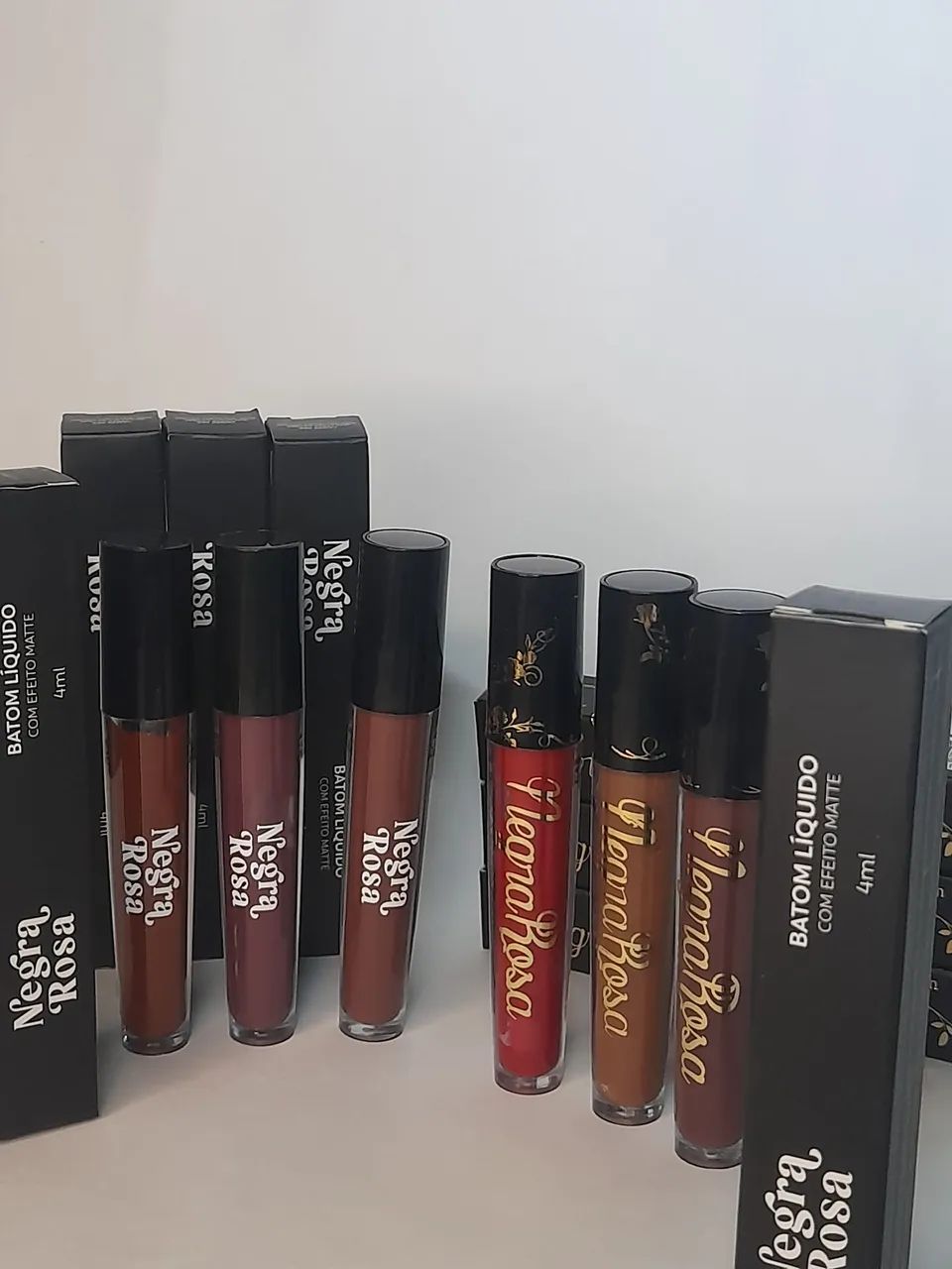 BATOM MATTE NEGRA ROSA - Foto 3