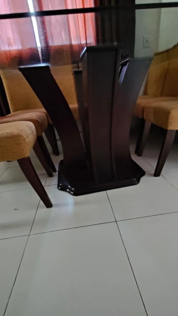 Mesa vidro grande 8 lugares. - Foto 3