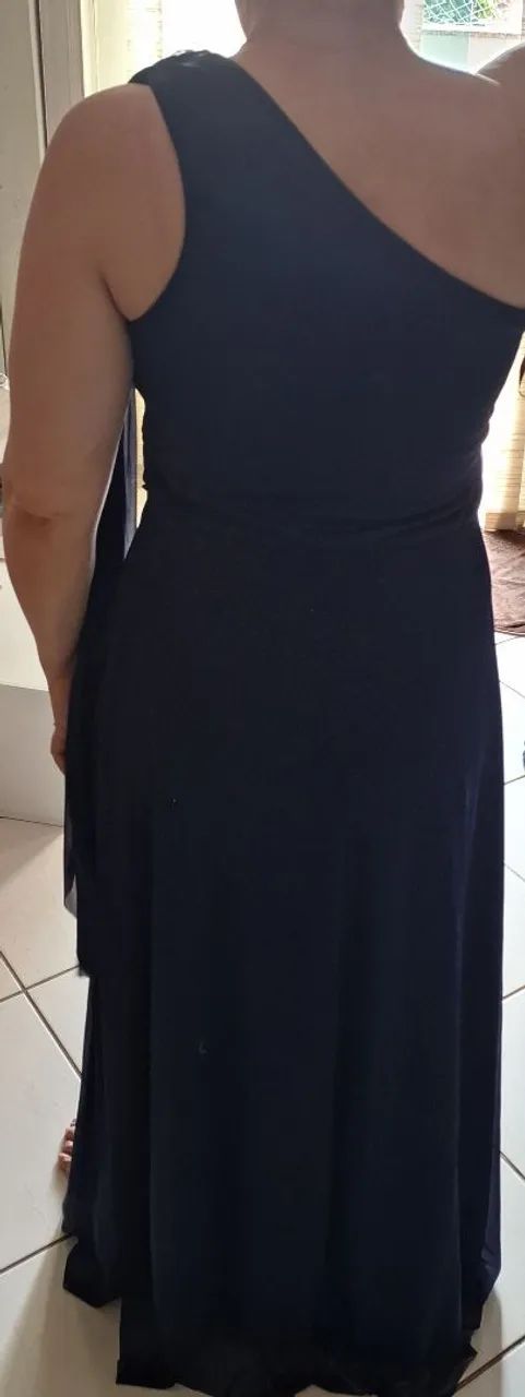 Vestido Azul com brilho - Foto 3