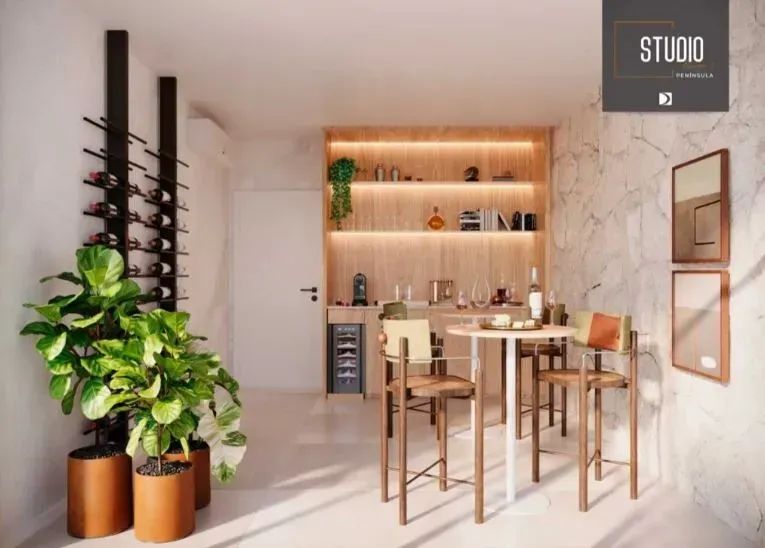 Studio Design 7 - Studios com 2 quartos com 1 suíte na Península! - Foto 5