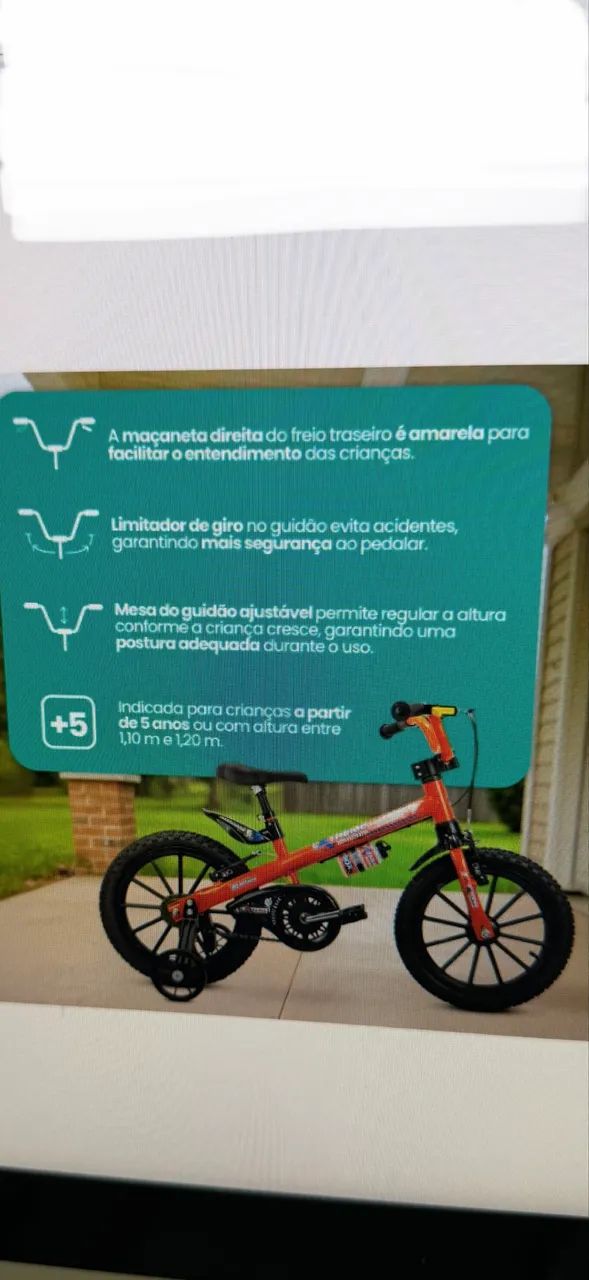 Bucicleta infantil Nathor Extreme aro 16 - Foto 3