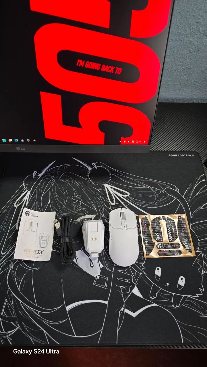 Mouse Fire Phoenix BK-R3X sensor Paw 3311 com base de carregamento  - Foto 3