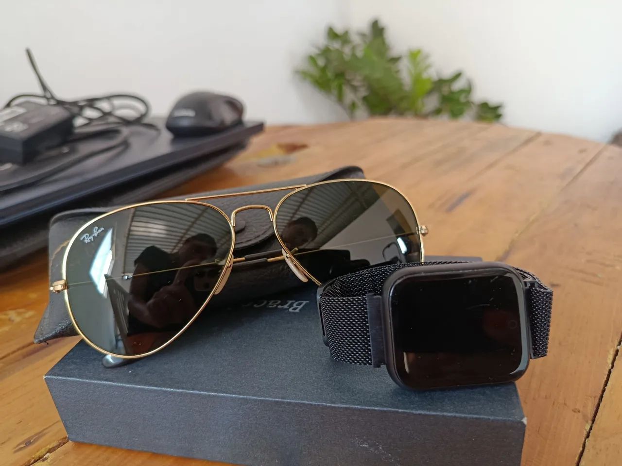 Óculos Ray Ban e Relógio Smartwatch  - Foto 4