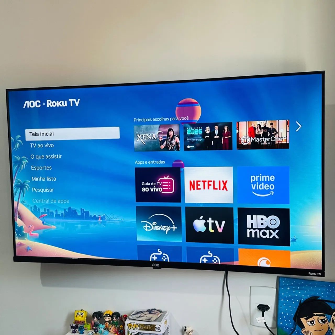 OPORTUNIDADE! SMART TV AOC ROKU 43 - ESTADO DE NOVA  - Foto 4
