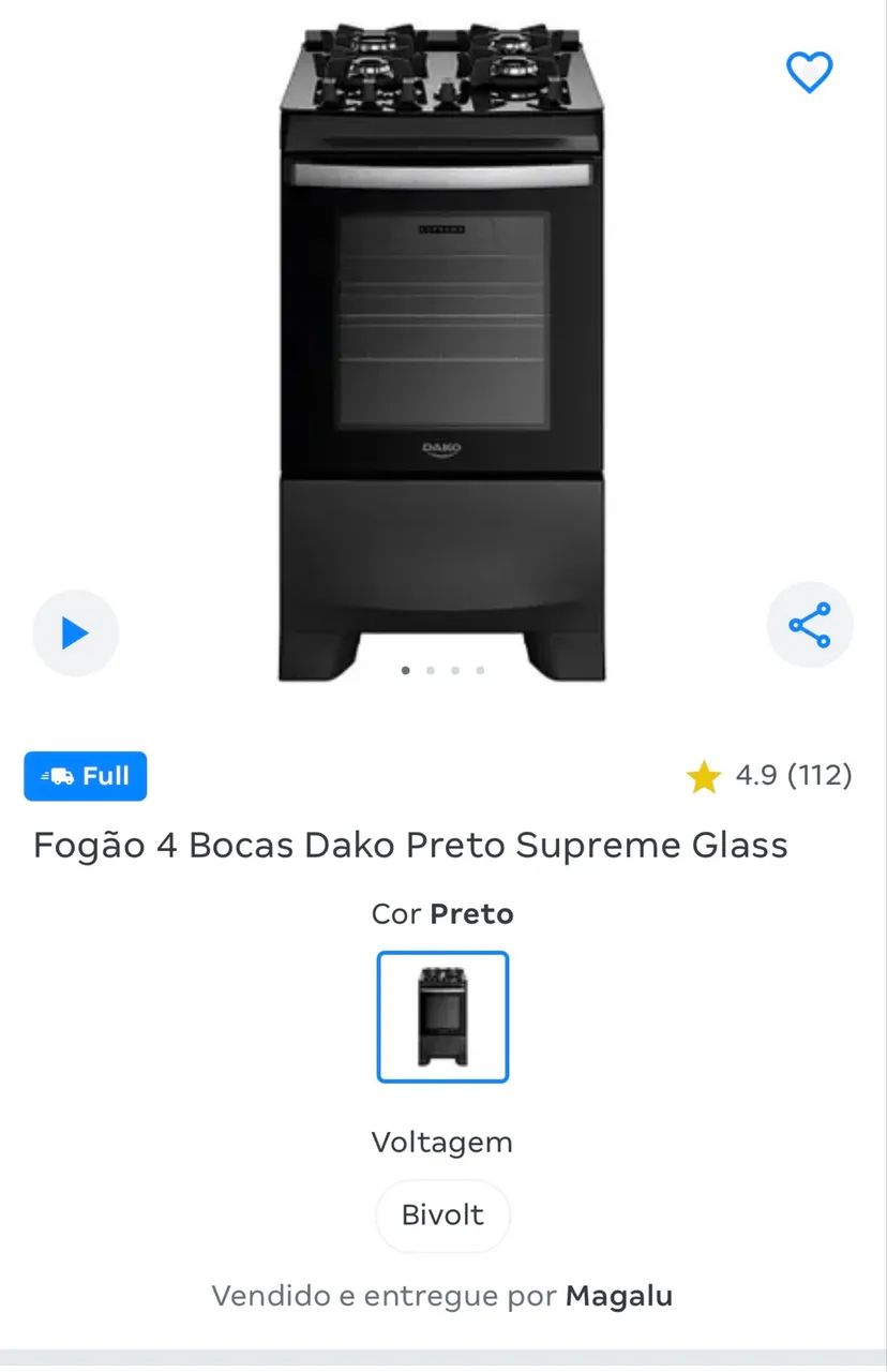 Fogão Dako 4 bocas - Foto 4