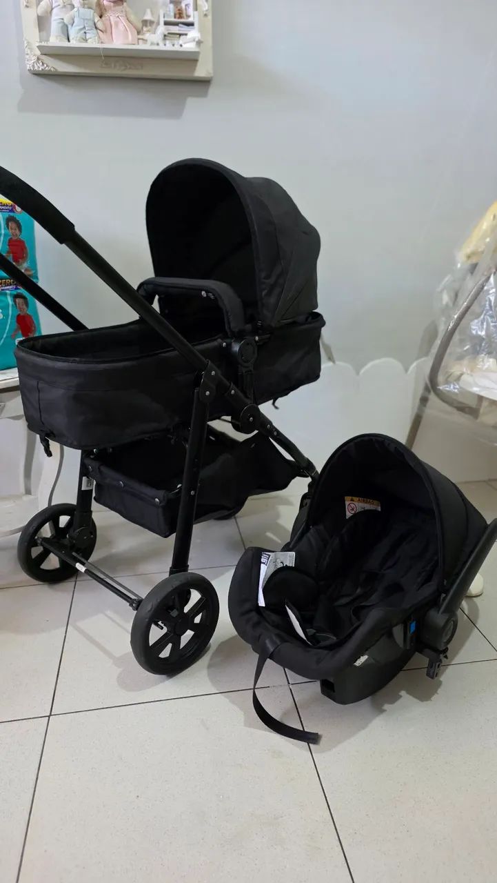 Carrinho Moisés com bebê conforto  - Foto 2