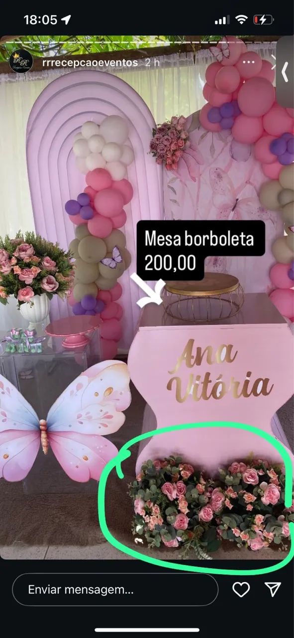 Mesa borboleta