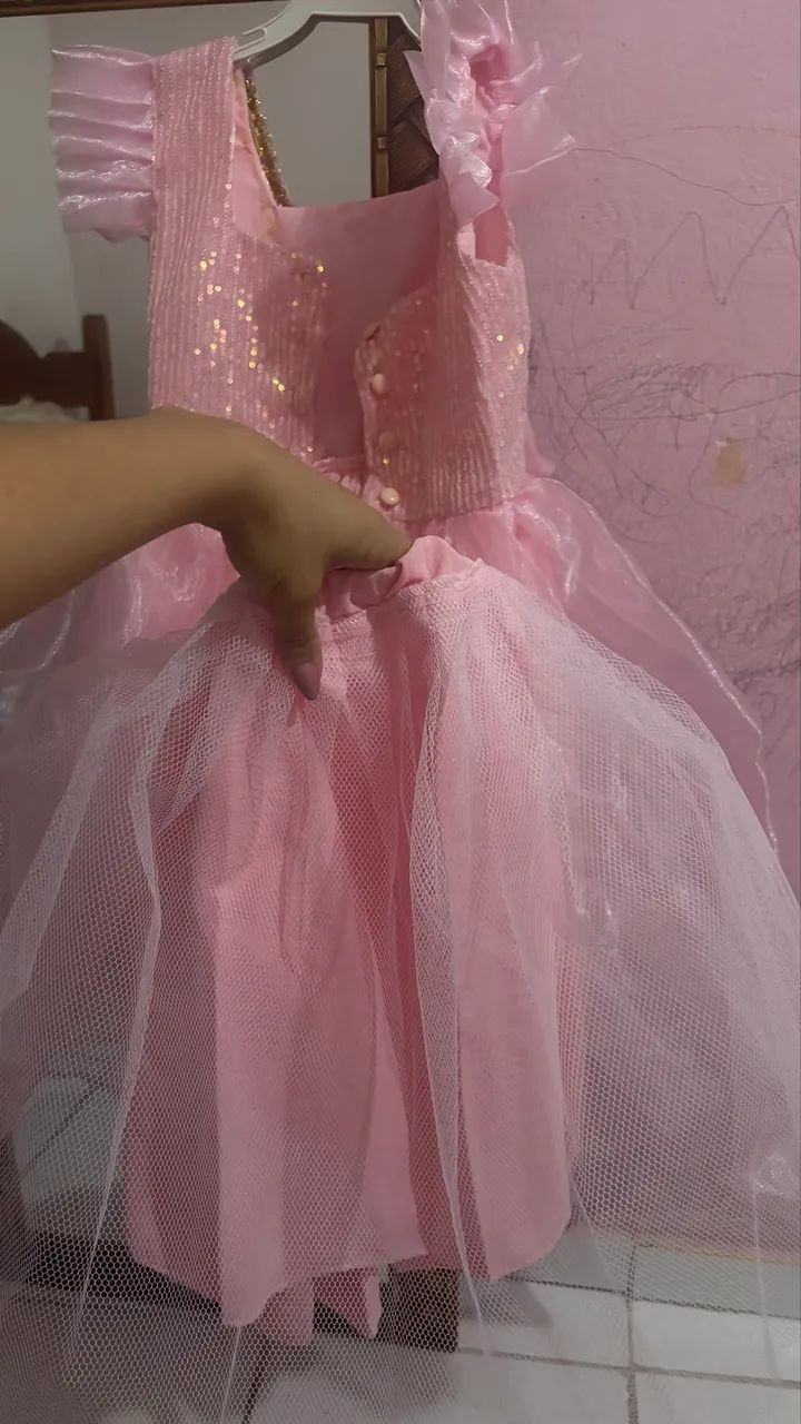 Vestido princesa rosa - Foto 4