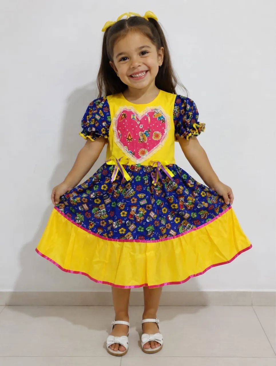 Vestido junino infantil 4 anos