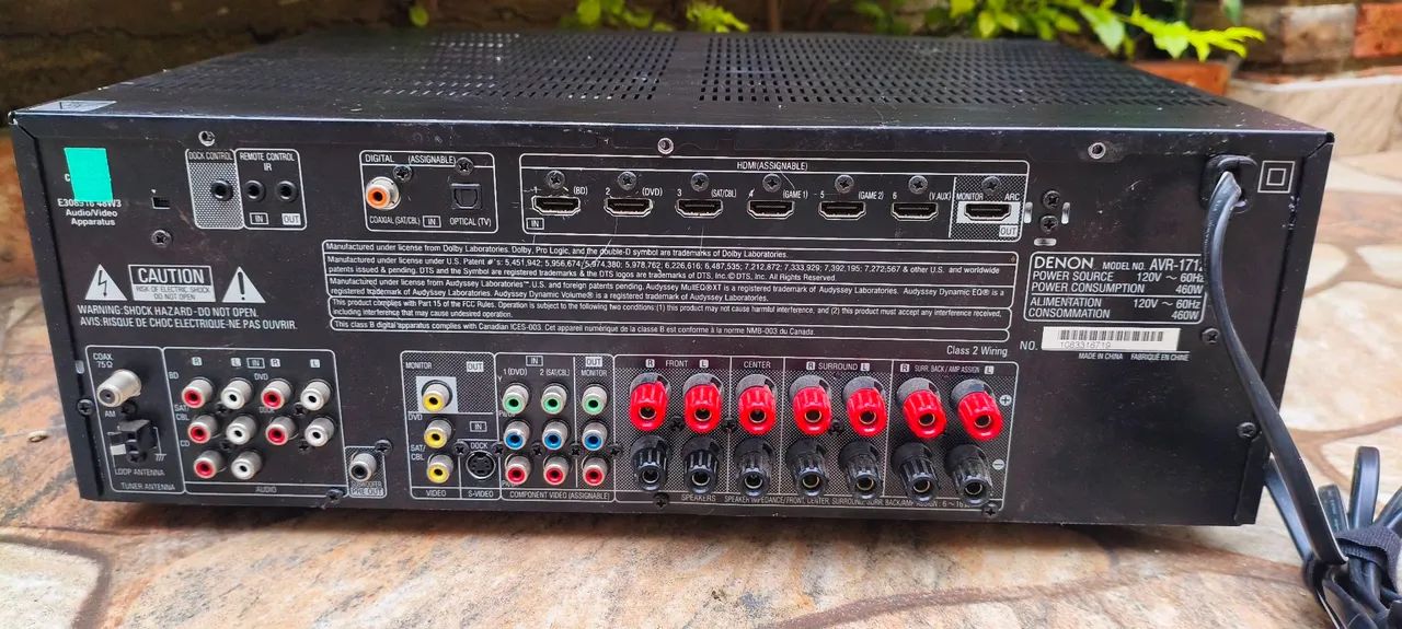 Receiver  Denon AVR-1712   ( ler anúncio) - Foto 4