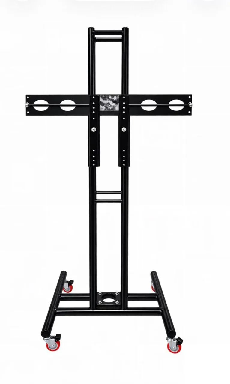 Suporte para TV pedestal com rodinhas  - Foto 4