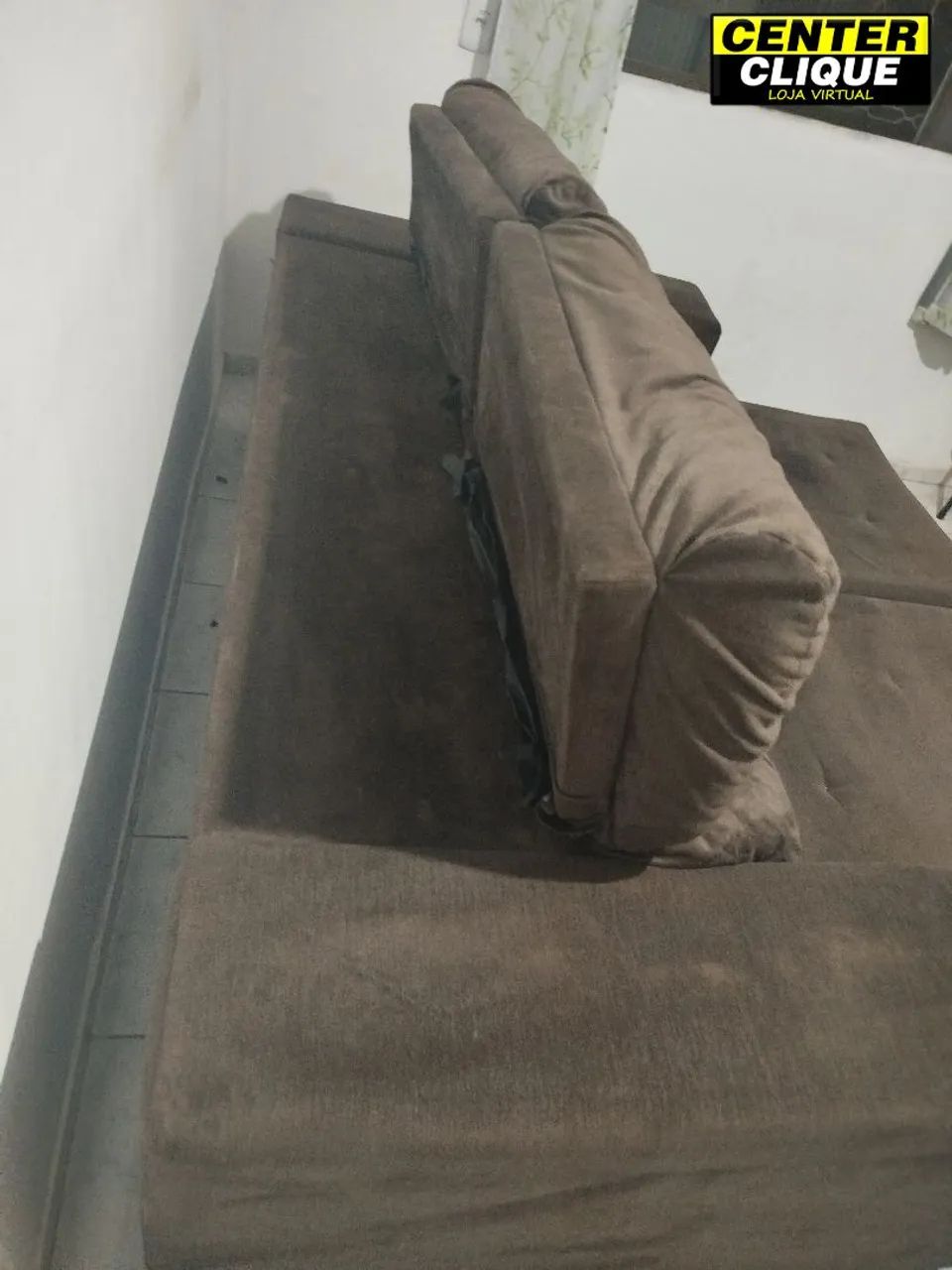 Sofá 2,10x1,70 Retrátil e Reclinável Usado: Retirar no Aero Rancho!  - Foto 2