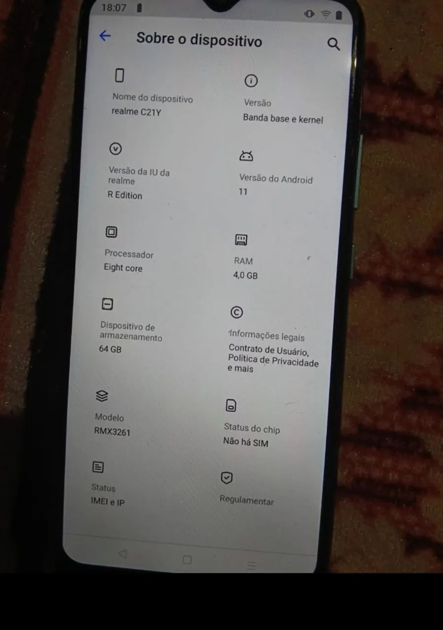 Celular realme c21y 