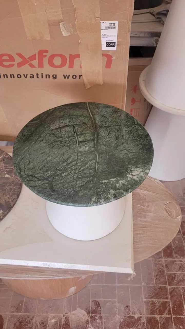 Base lateral cone + tampo redondo 40cm verde guatemala 