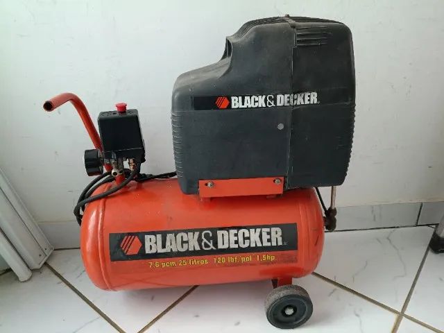 COMPRESSOR DE AR BLACK E DECKER 120 LIBRAS (USADO)