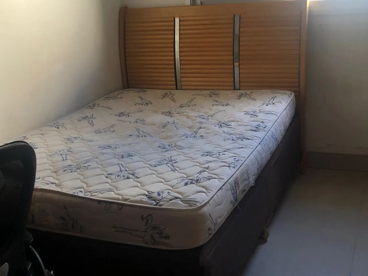 CAMA BOX COM CABECEIRA E COLCHÃO  - Foto 5