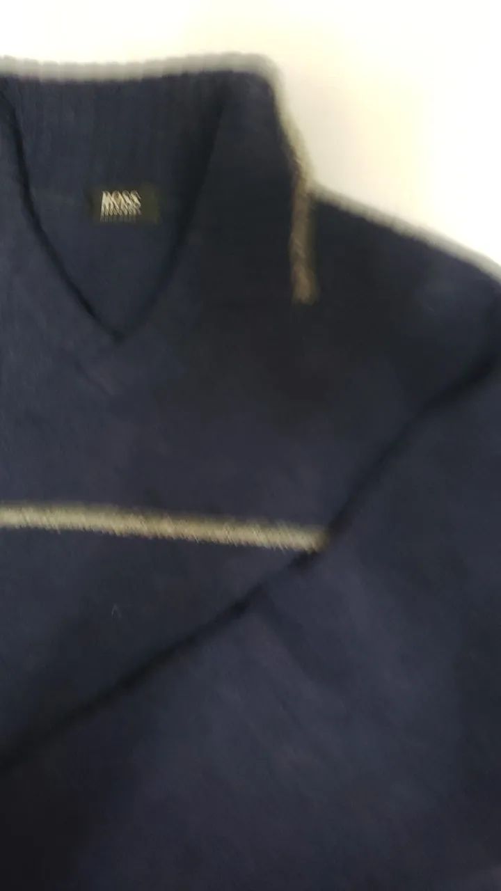 Blusa Lã azul BOSS GG - Foto 4