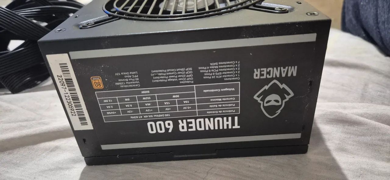 Fonte Mancer Thunder 600w - Foto 2