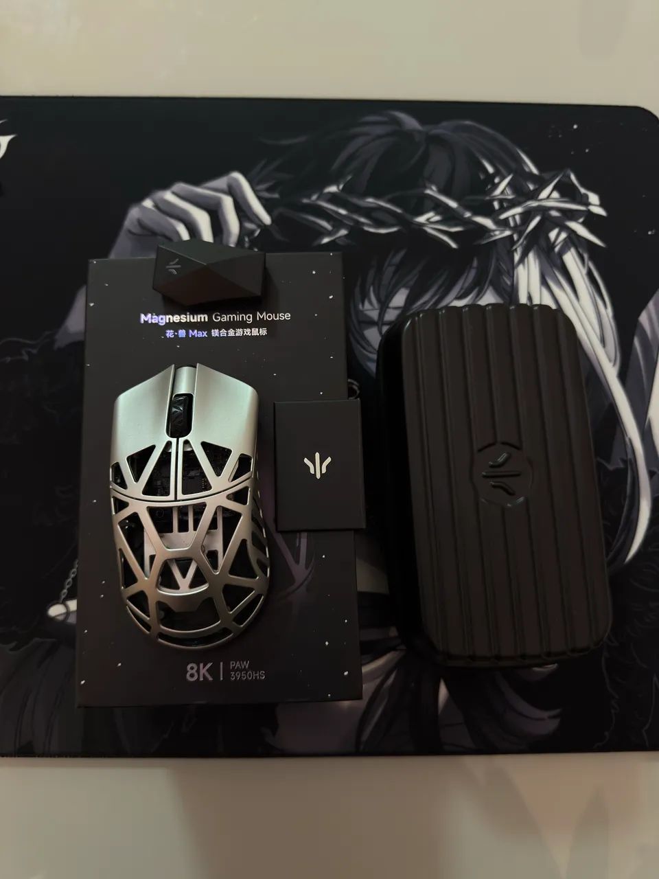 WLMouse Beast X Max 8k Magnésio Impecável 