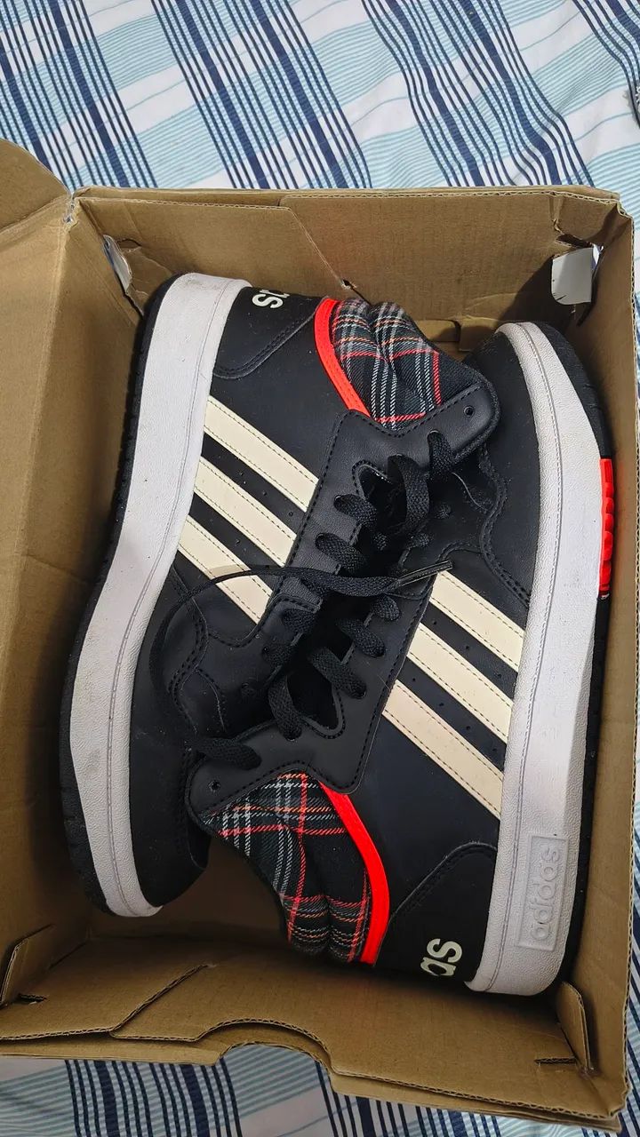 Adidas Mid cano alto Xadrez  - Foto 4
