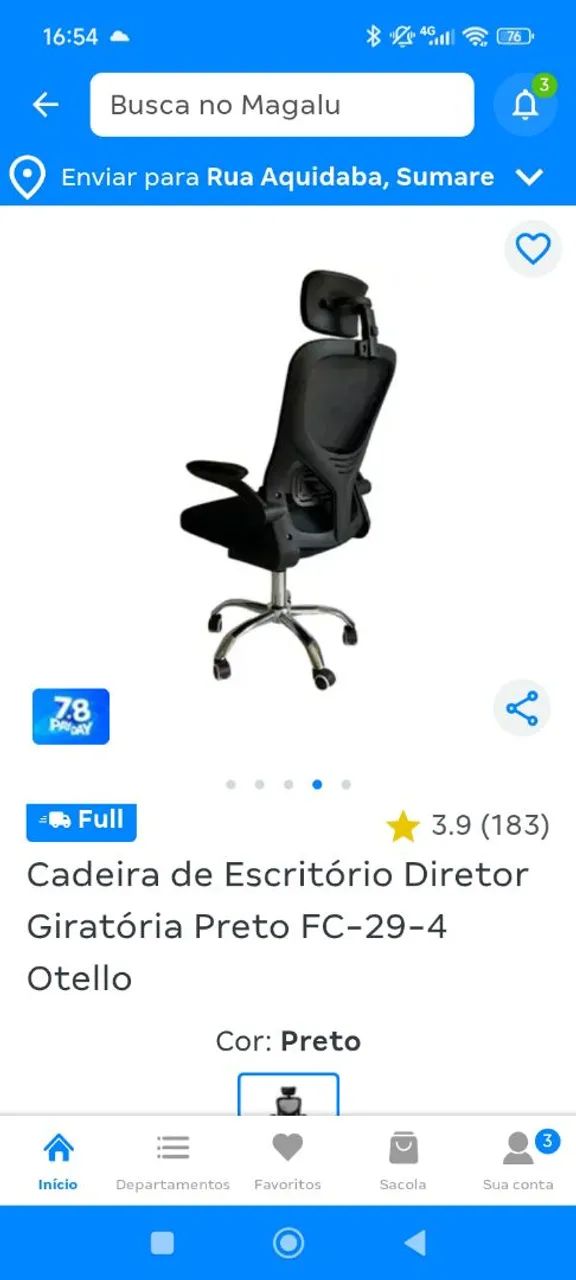 Cadeira ergonomica estilo gamer - Foto 2