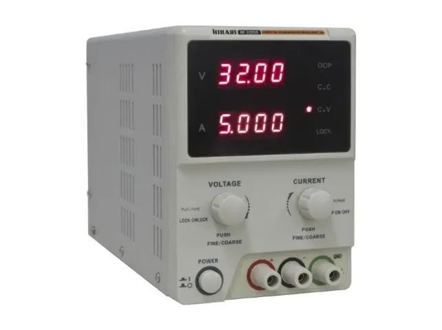 Fonte Assimétrica (bancada) Hikari 3205S 30V 5A Regulável - POUCO USADA