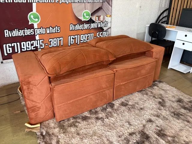 Sofa retrátil reclinável novo ( entrego ) - Foto 4