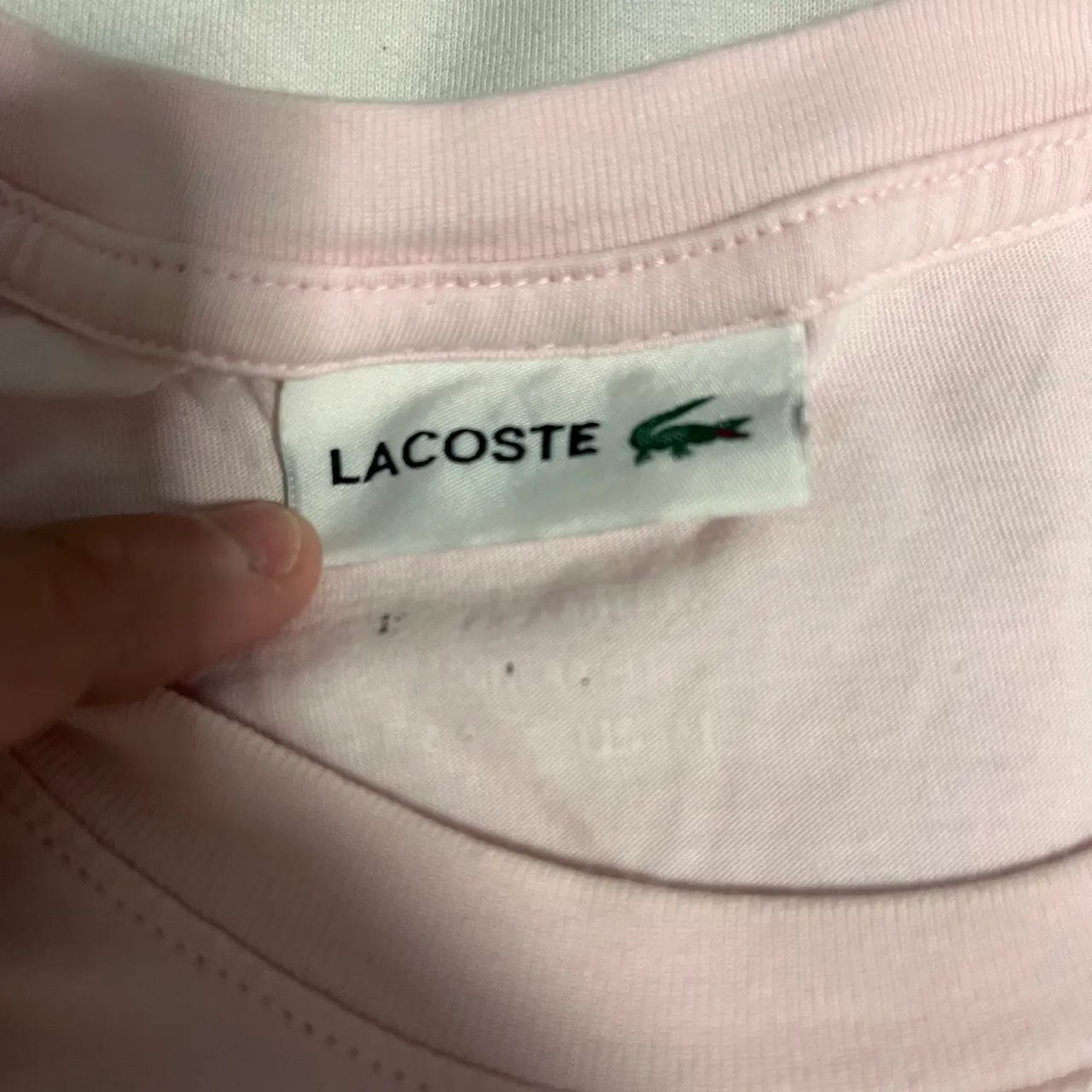 camiseta lacoste rosa, tamanho M - Foto 3