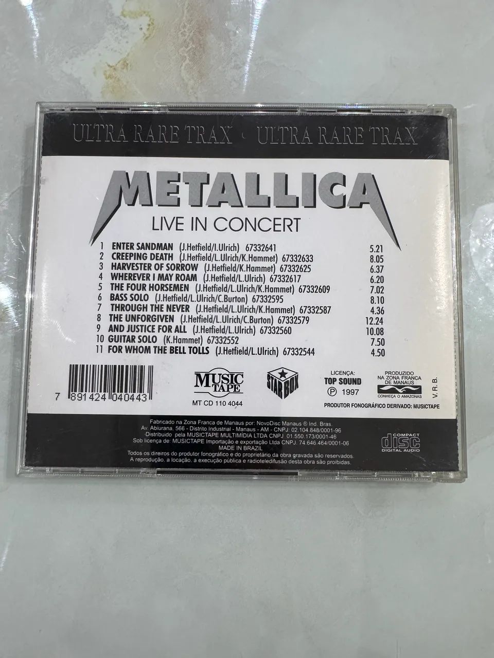 CD Metallica - Live In Concert, parte da série 