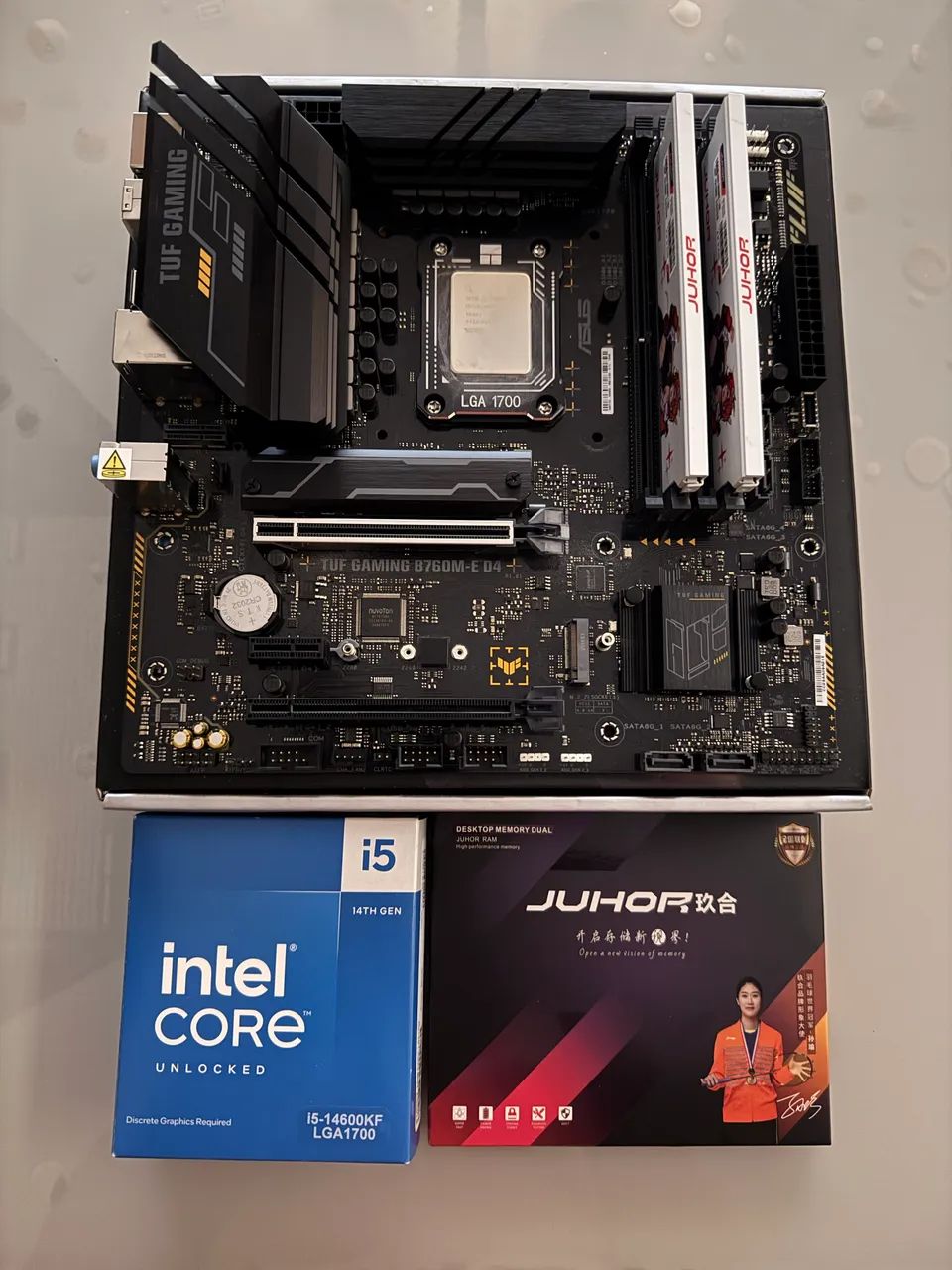 Kit Intel 14600KF + B760M-E D4 + 32Gb 3600Mhz 