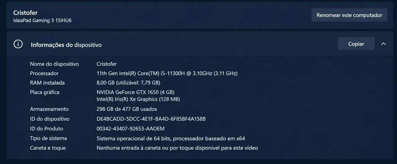 Ideapad gaming 3 15IHU6 - Foto 2