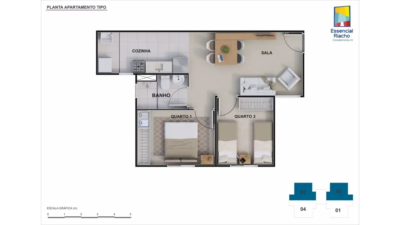 PLANTA 45m²