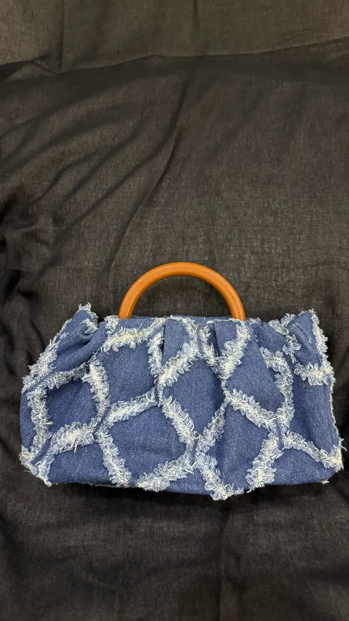 Bolsa pequena jeans 