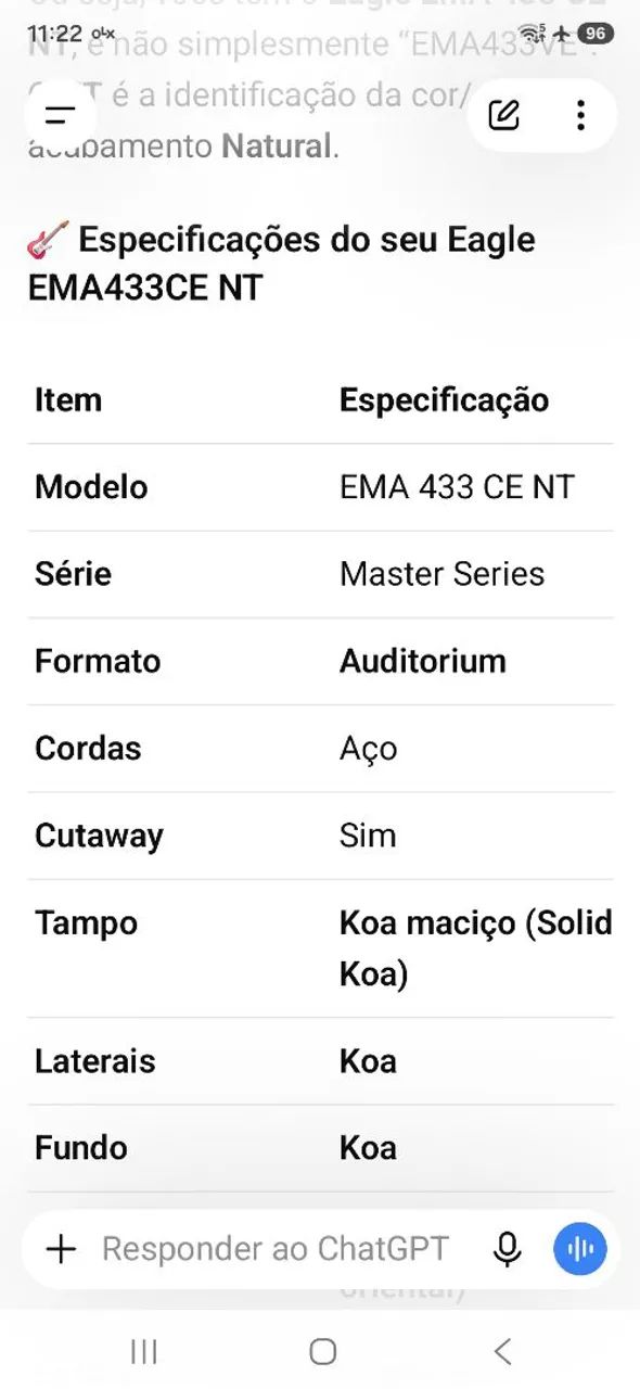 Violão Eagle Master séries com case original  - Foto 5