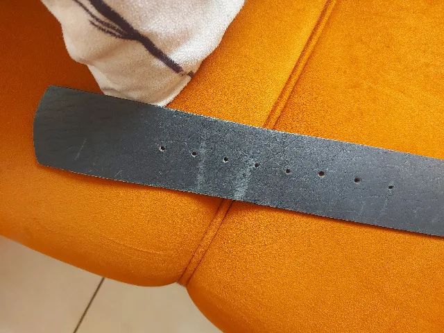 cinto de couro legítimo, cor preto, marca , comprimento 1,05 cm - Foto 3