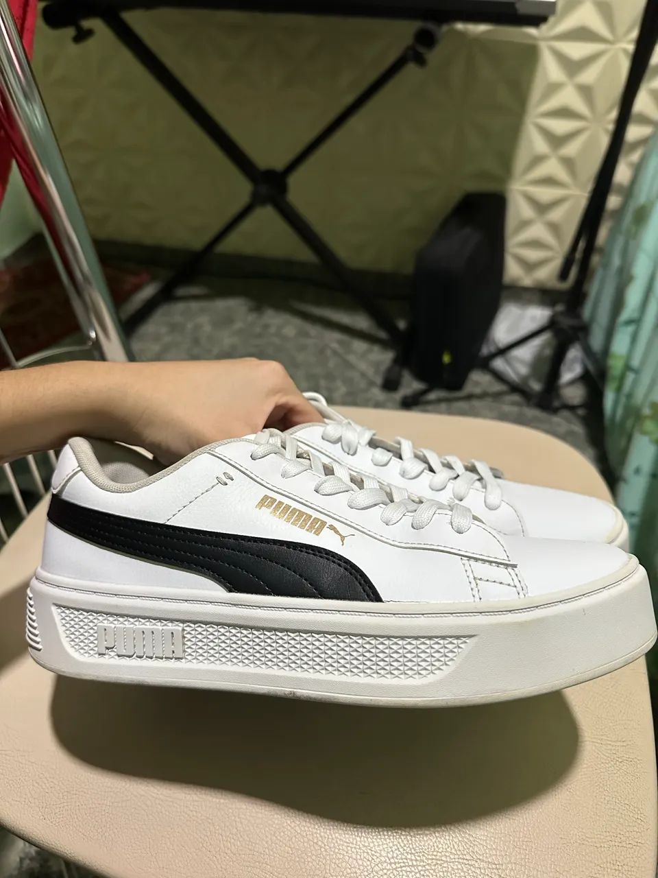 Tênis 39/40 PUMA Smash Platform V3 feminino 