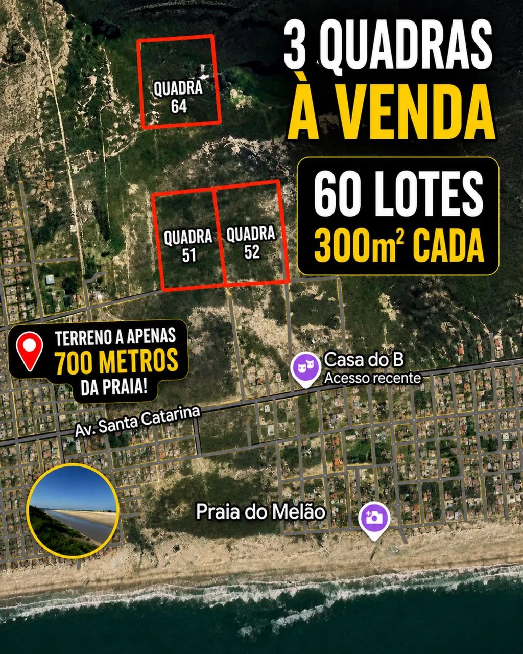 TERRENO A VENDA LOTES QUADRA 