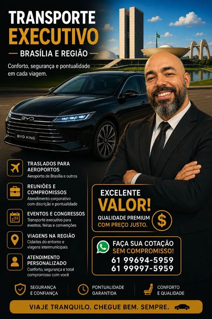 Transporte executivo Brasília e região 
