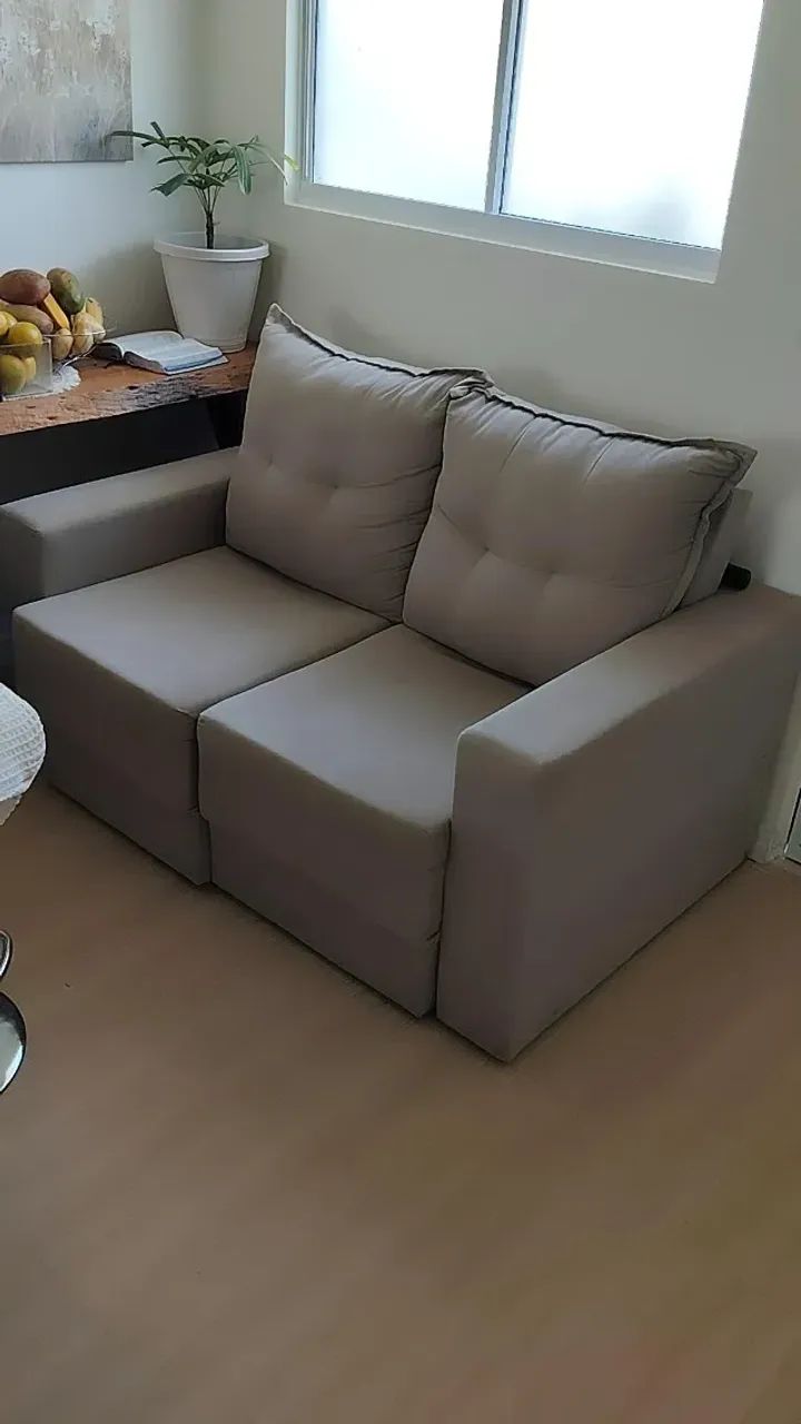 Sofá 2 lugares retrátil