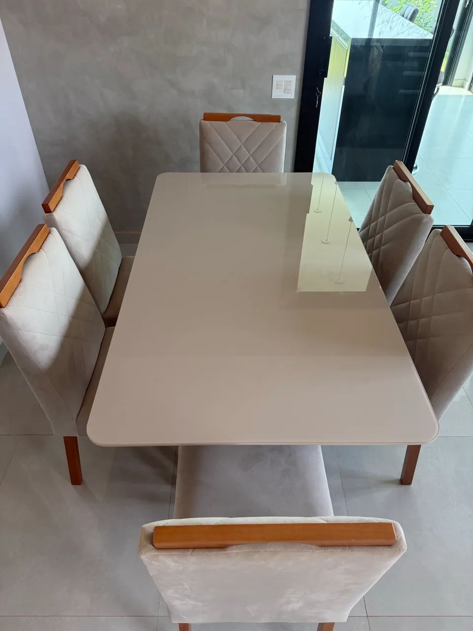 Mesa retangular seis lugares - nunca usada - Foto 3