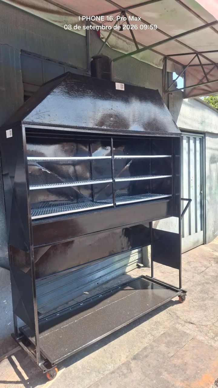 Churrasqueira para espetinho profissional com 1.70 de comprimento  - Foto 5