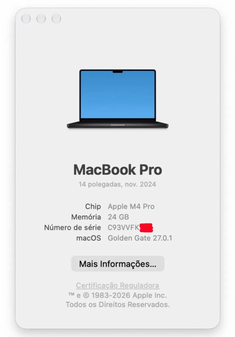 Macbook pro 14 polegadas chip m4 pro 24gb / 512gb LOJA FÍSICA bateria 100% ( 24 / 512 ) - Foto 4