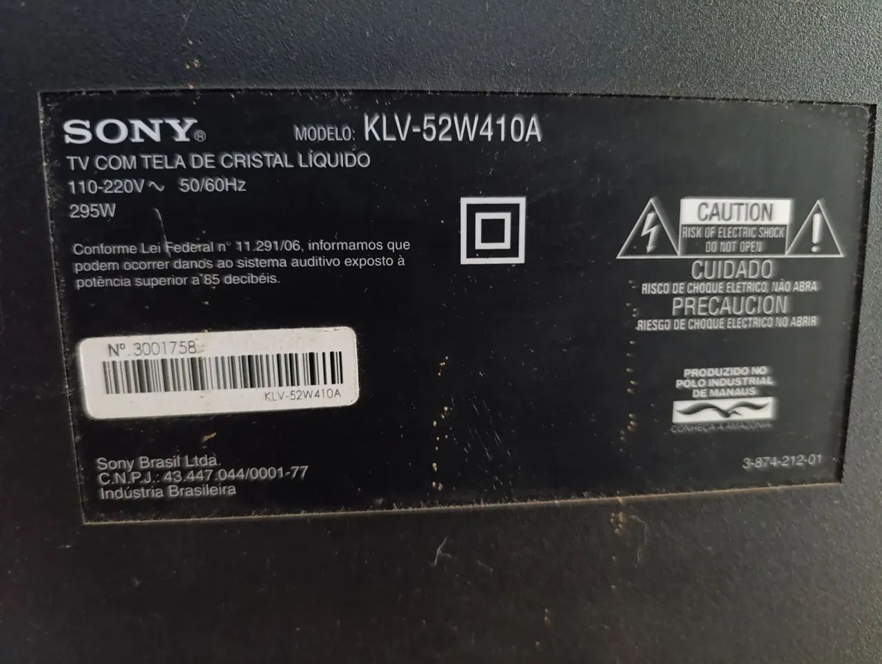 Tv Sony bravia 52 polegadas  - Foto 4