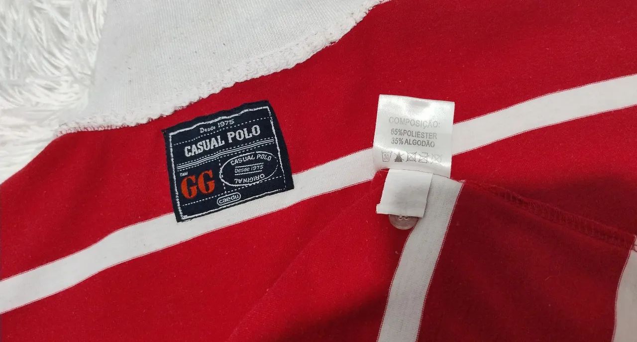 Camisa Masculina Casual Polo Caedu GG  - Foto 4